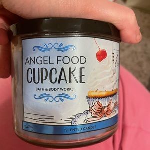 Angel food cake candle